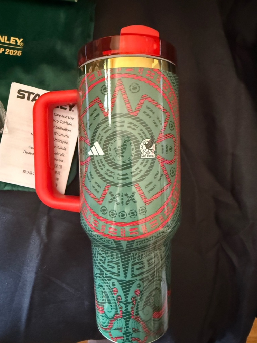 New Stanley 40oz Special World Cup 2026 Box Bag Straw Topper Straw Tumbler Set - Picture 6 of 16
